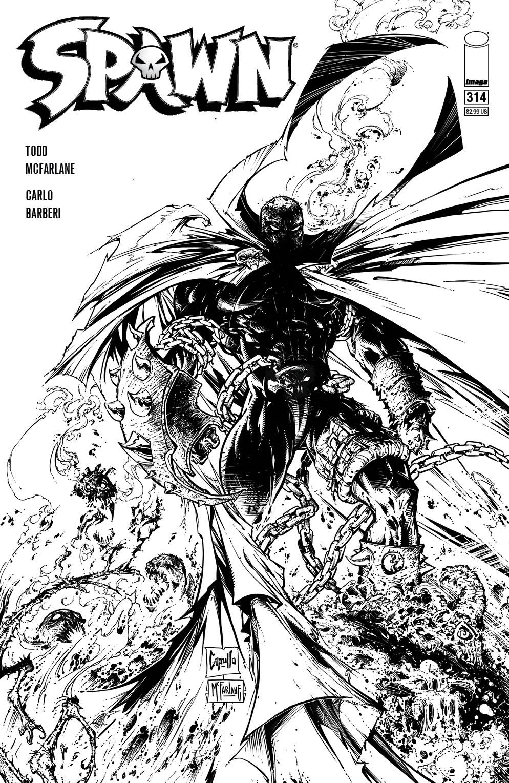 Spawn #314 1:5 Todd Mcfarlane Sketch Variant (01/27/2021) Image