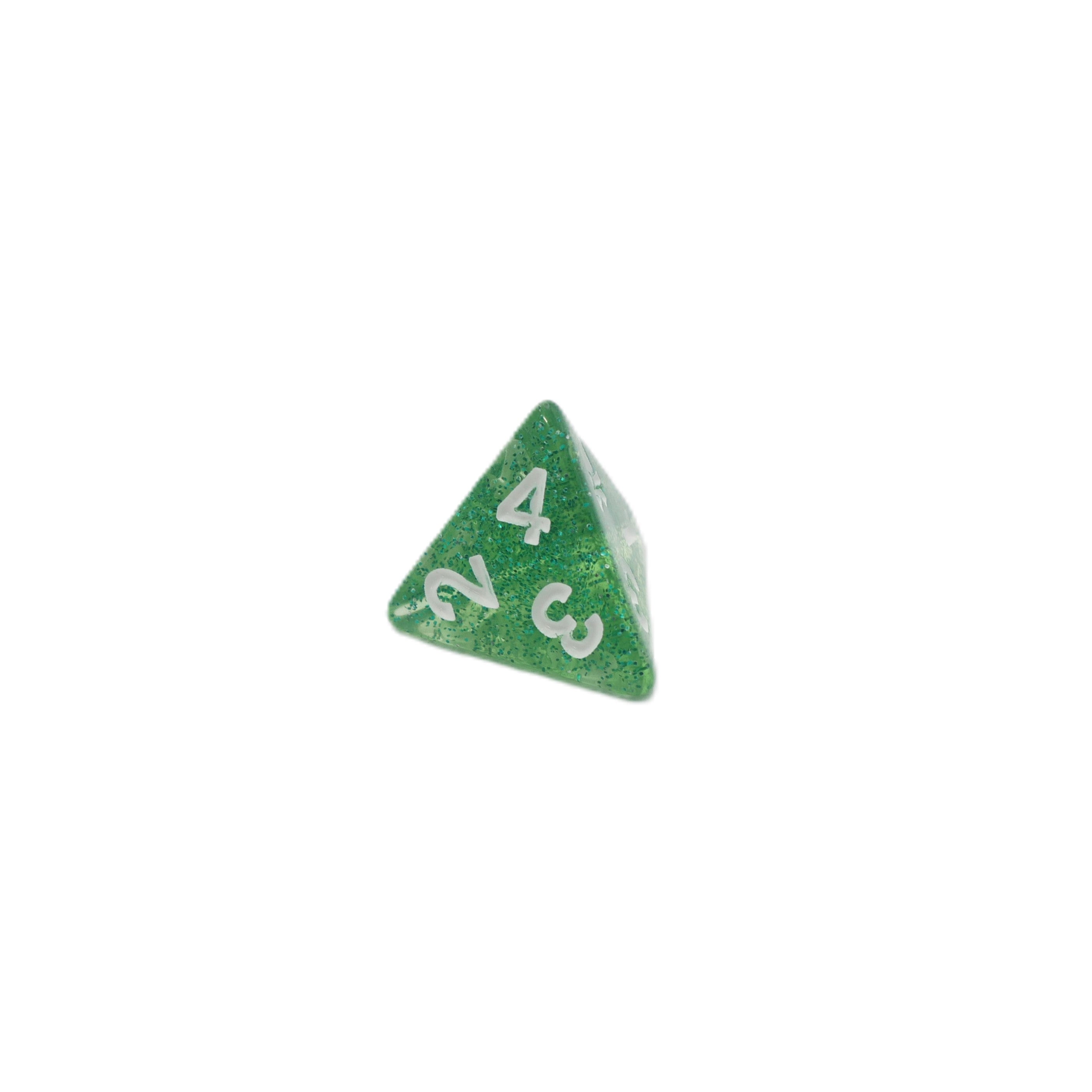 Spearmint Drop - 7 Piece DnD Dice Set | Acrylic RPG Gaming Dice