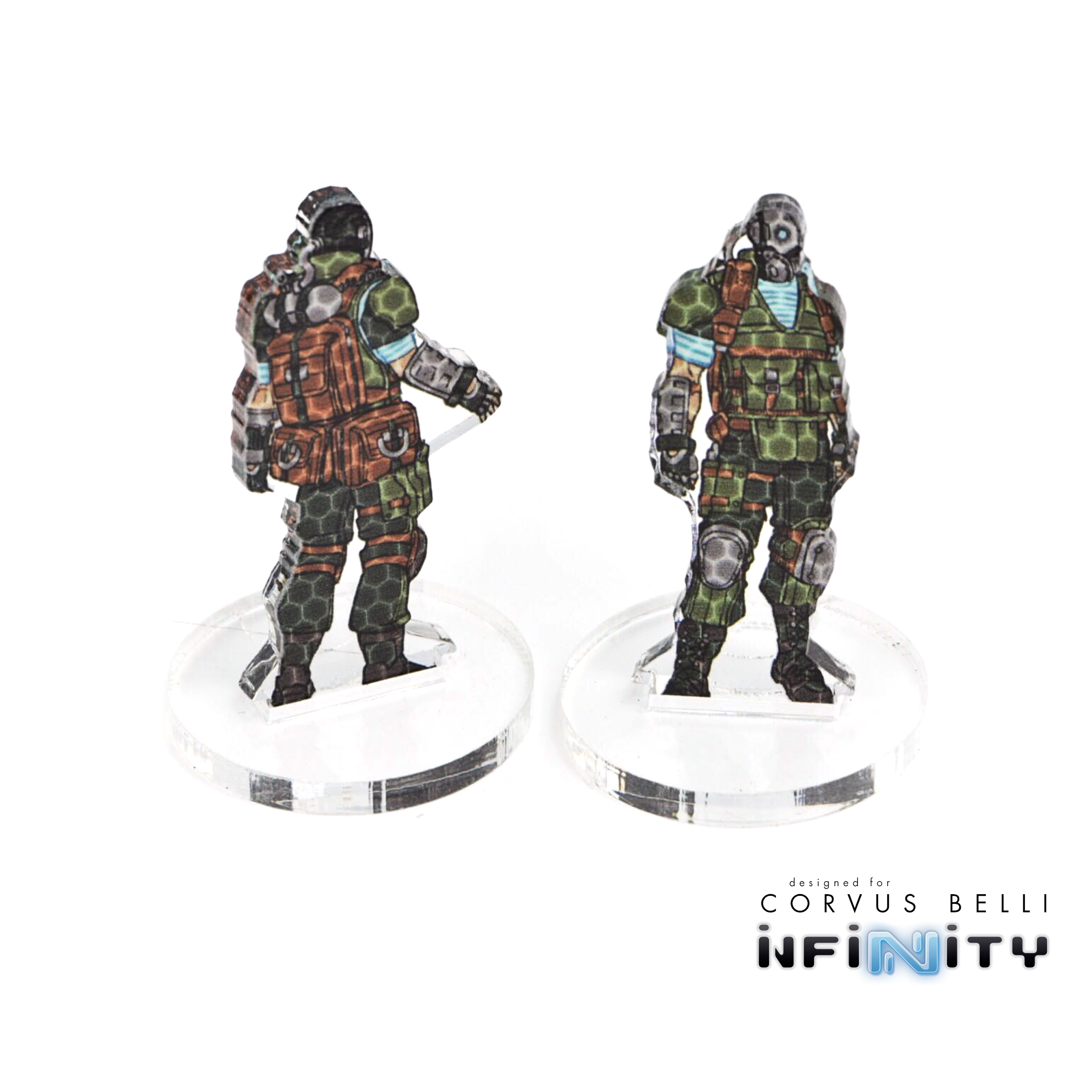 Infinity 3D Markers: Spetsnaz (2x 25mm Camo -3, Decoy -1)