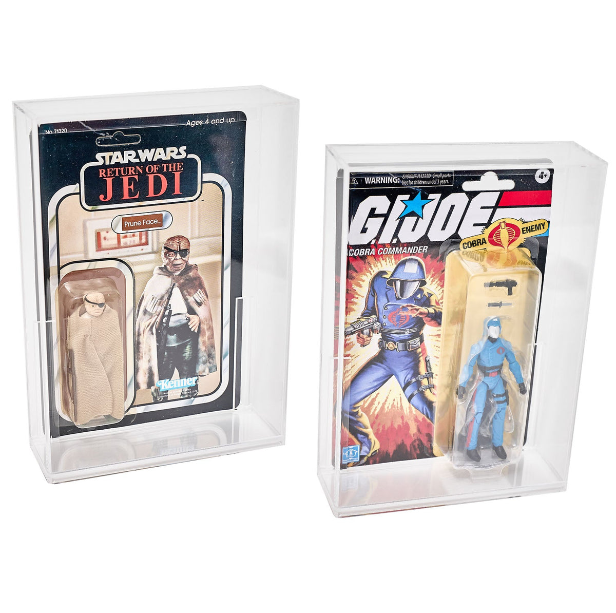 Vintage Star Wars & GI Joe Toy Acrylic Case