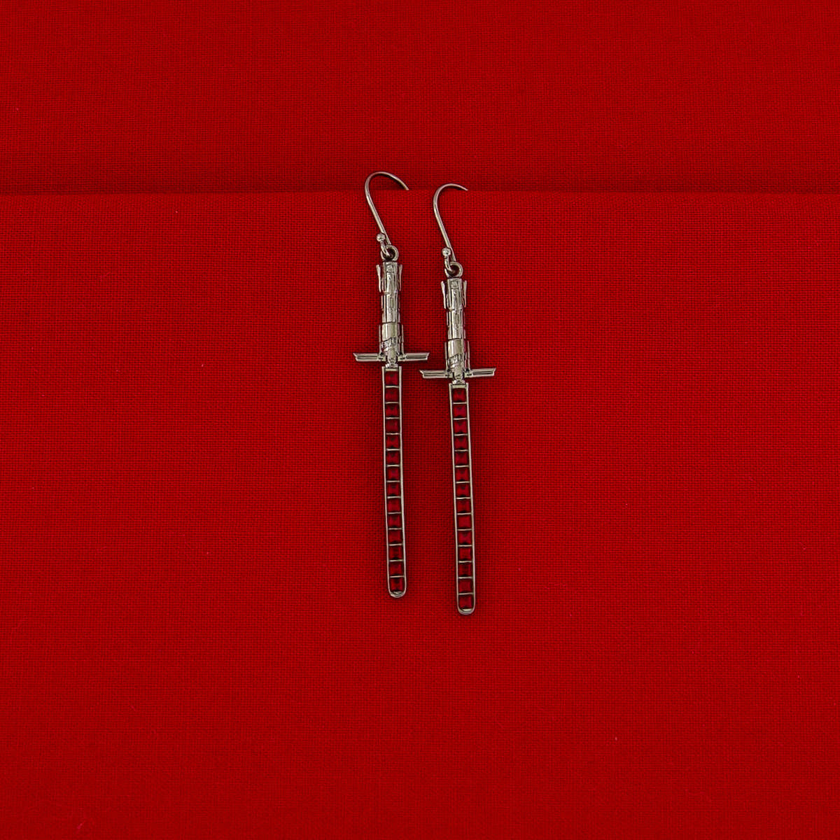 Star Wars X RockLove Kylo Ren Crystal Lightsaber Earrings