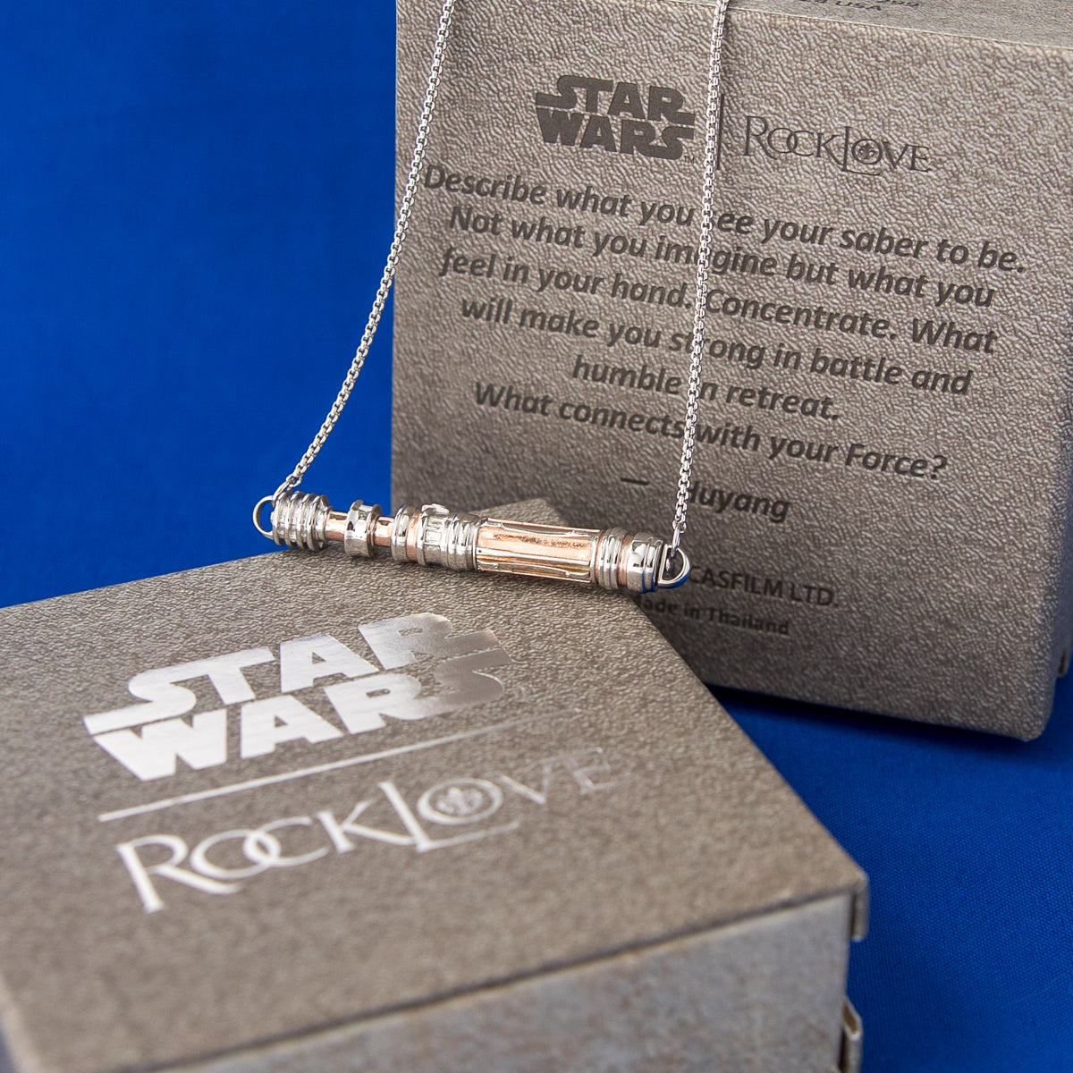 Star Wars X RockLove LIGHTSABER WORKSHOP Leia Organa Lightsaber Necklace