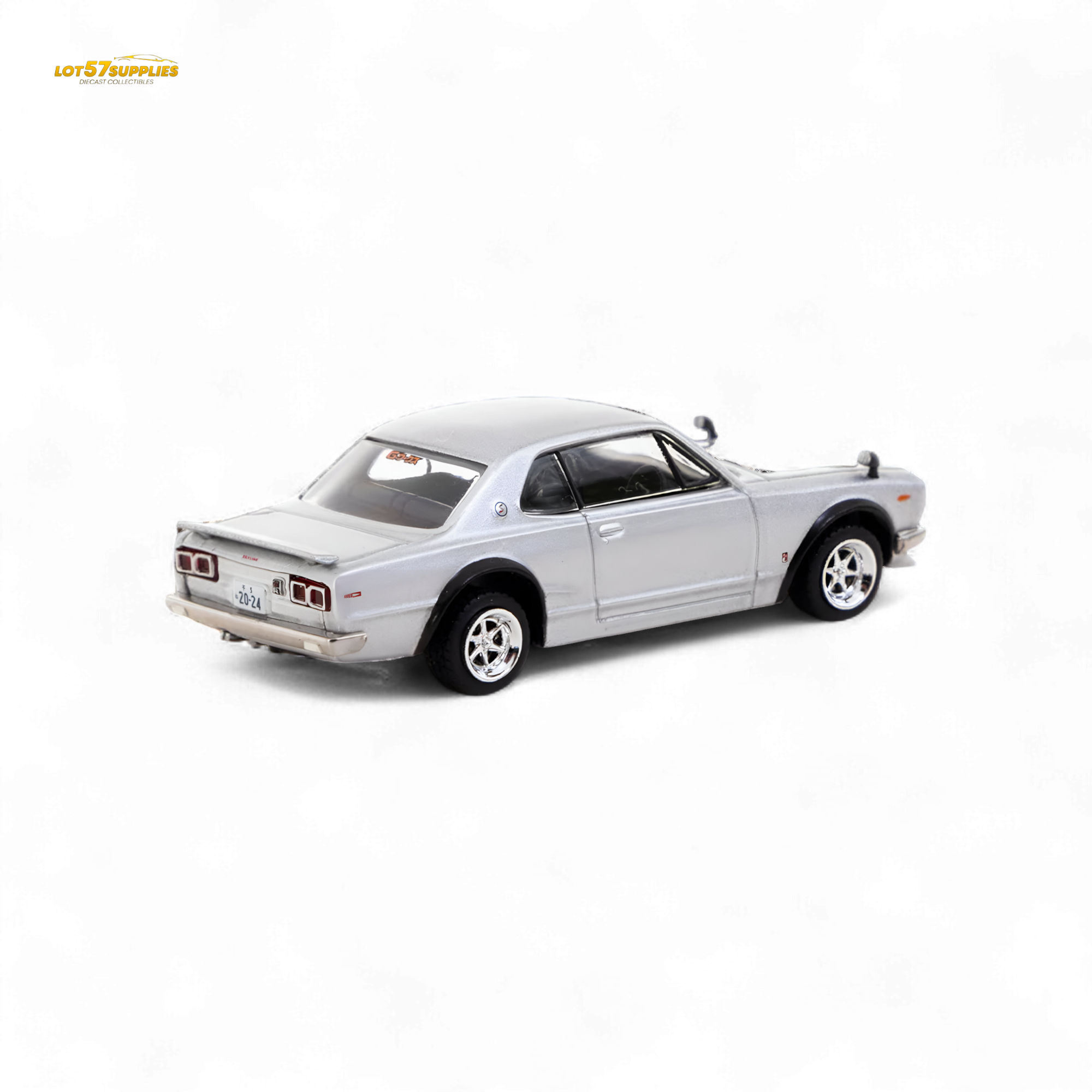 Tarmac Works Global64 Nissan Skyline 2000 GT-R in Silver 1:64