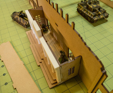 28mm Ruined Tank Factory - 28MMDF170