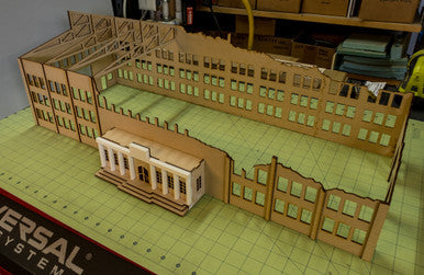 28mm Ruined Tank Factory - 28MMDF170