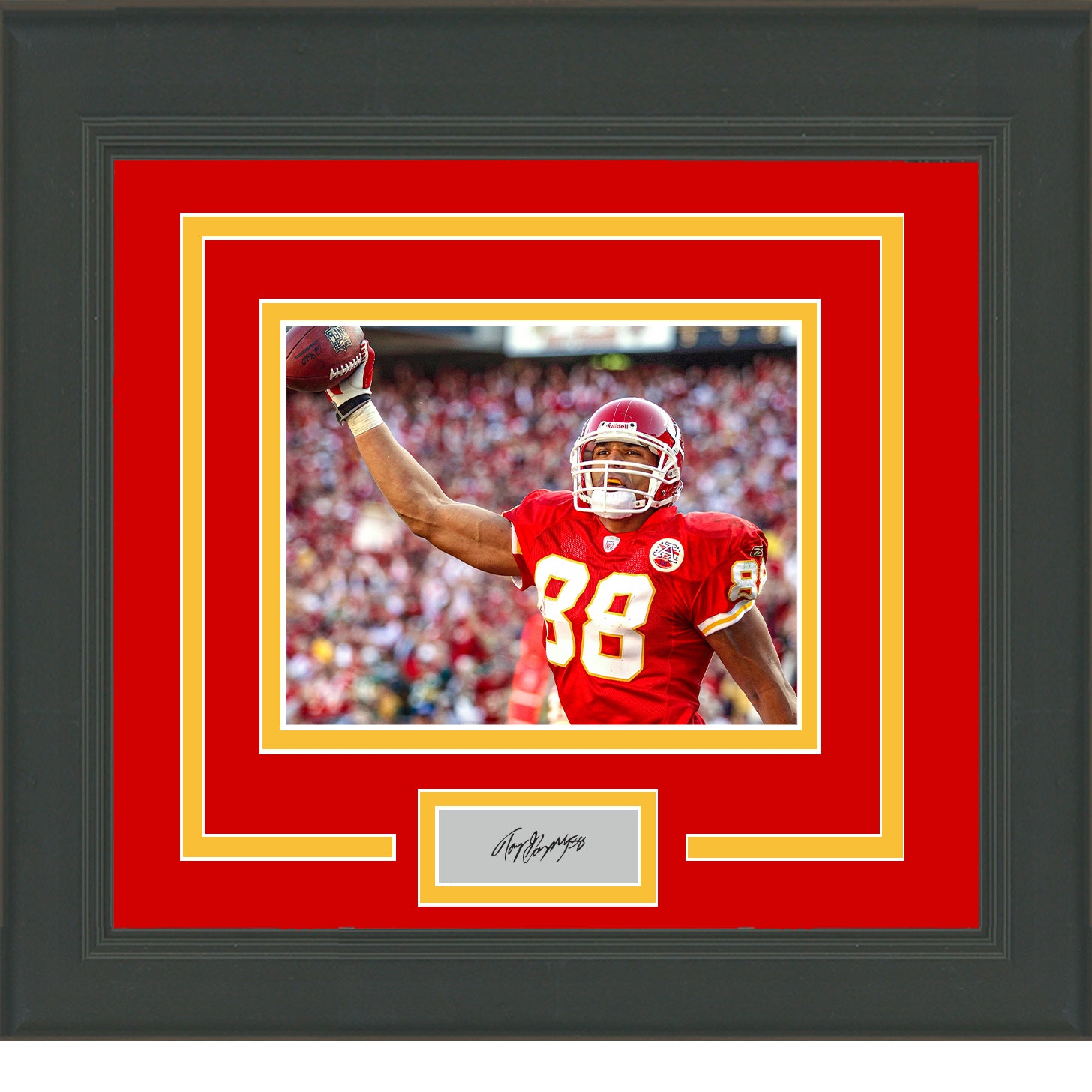 Framed Tony Gonzalez Facsimile Laser Engraved Signature Auto Kansas City Chiefs 11x14 Football Photo