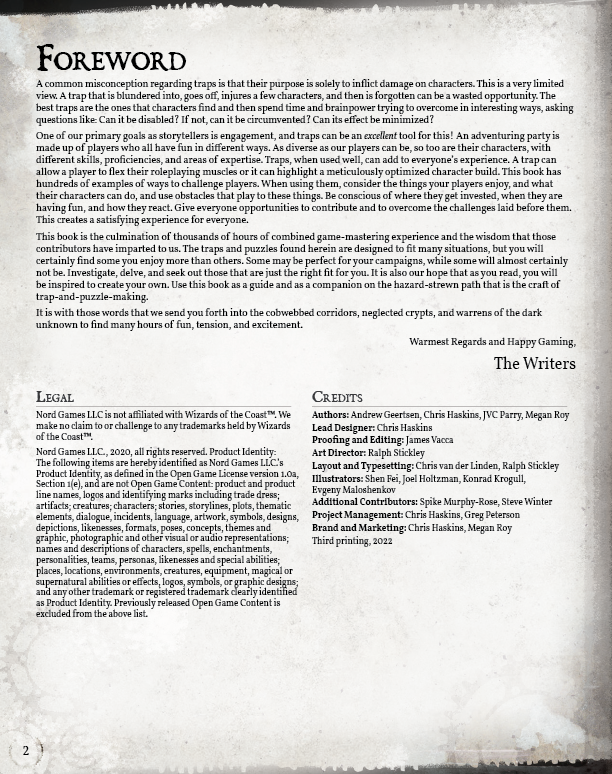 Treacherous Traps Hardcover (5E)