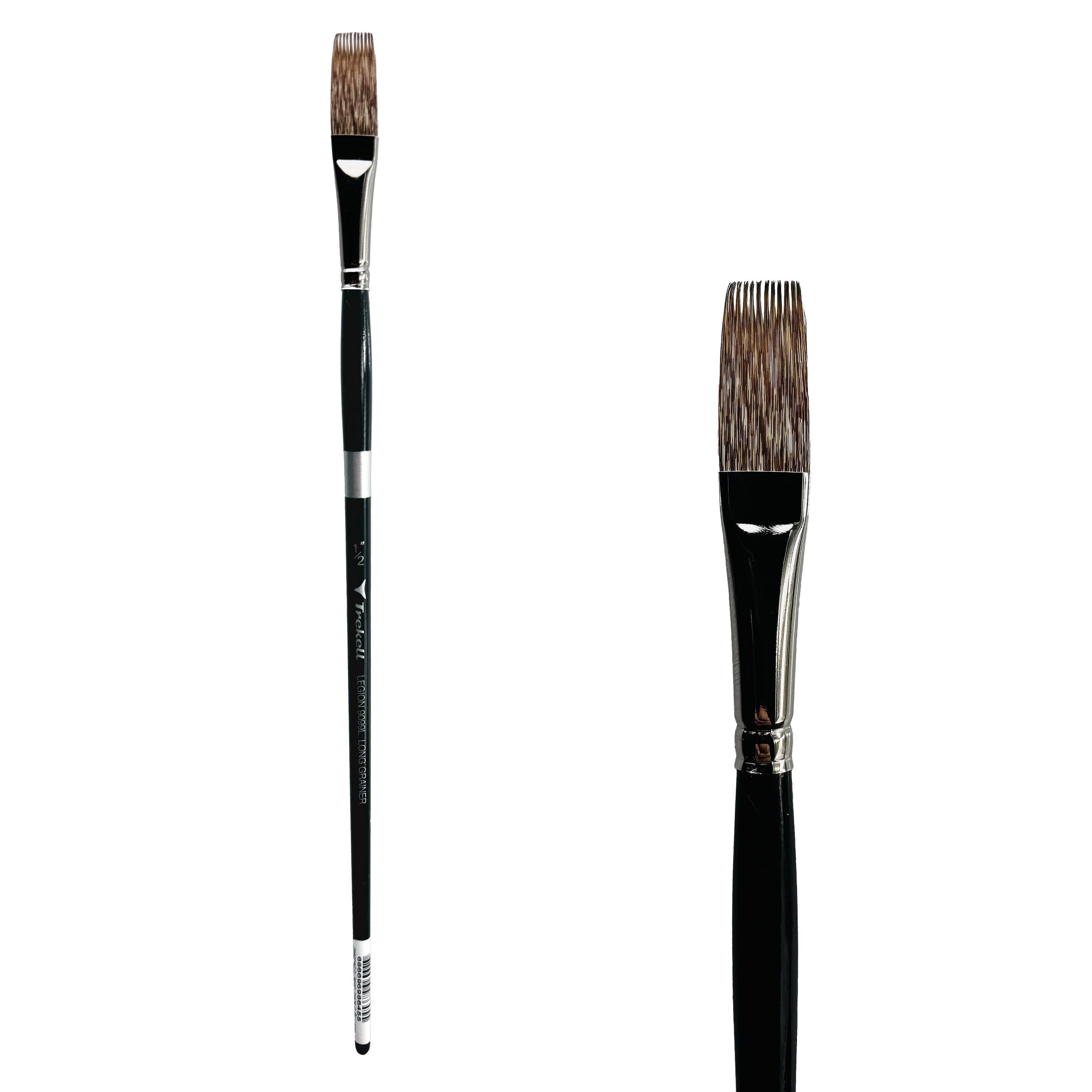Trekell Legion Synthetic Mongoose Long Handle Artist Brush - Size 1/2" Long Grainer