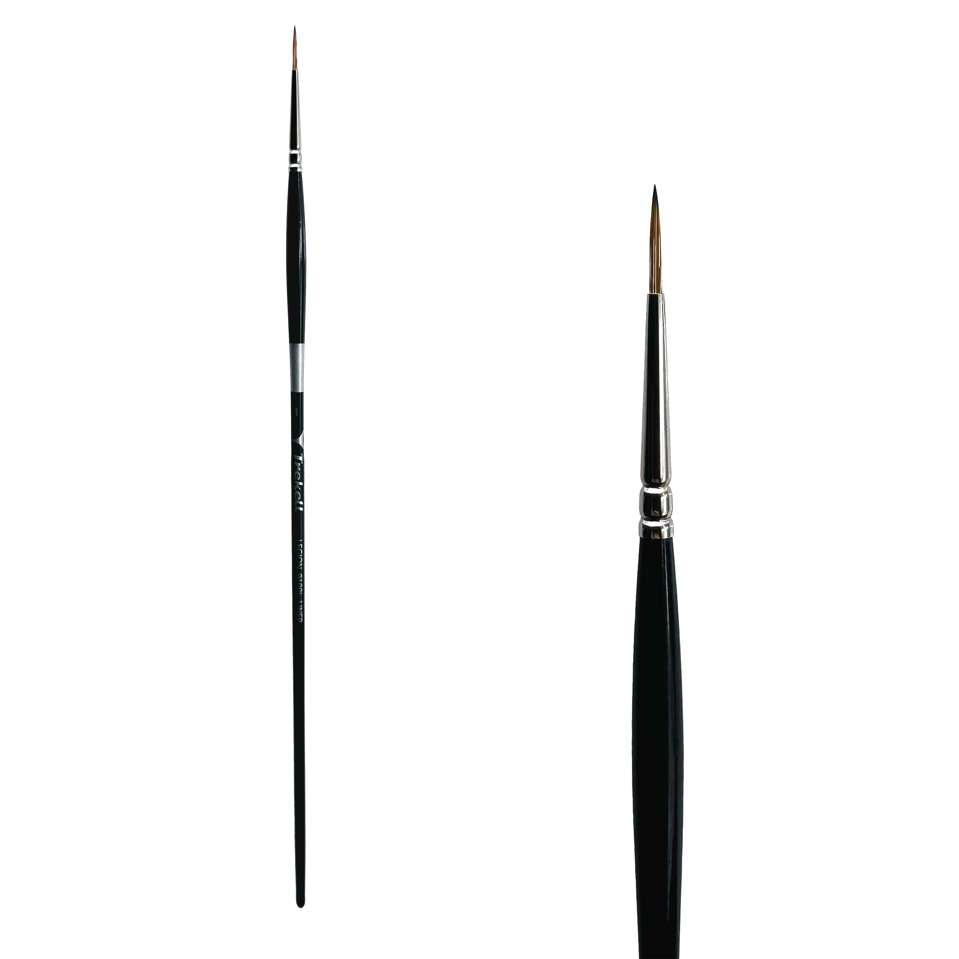 Trekell Legion Synthetic Mongoose Long Handle Artist Brush - Size #1 Liner