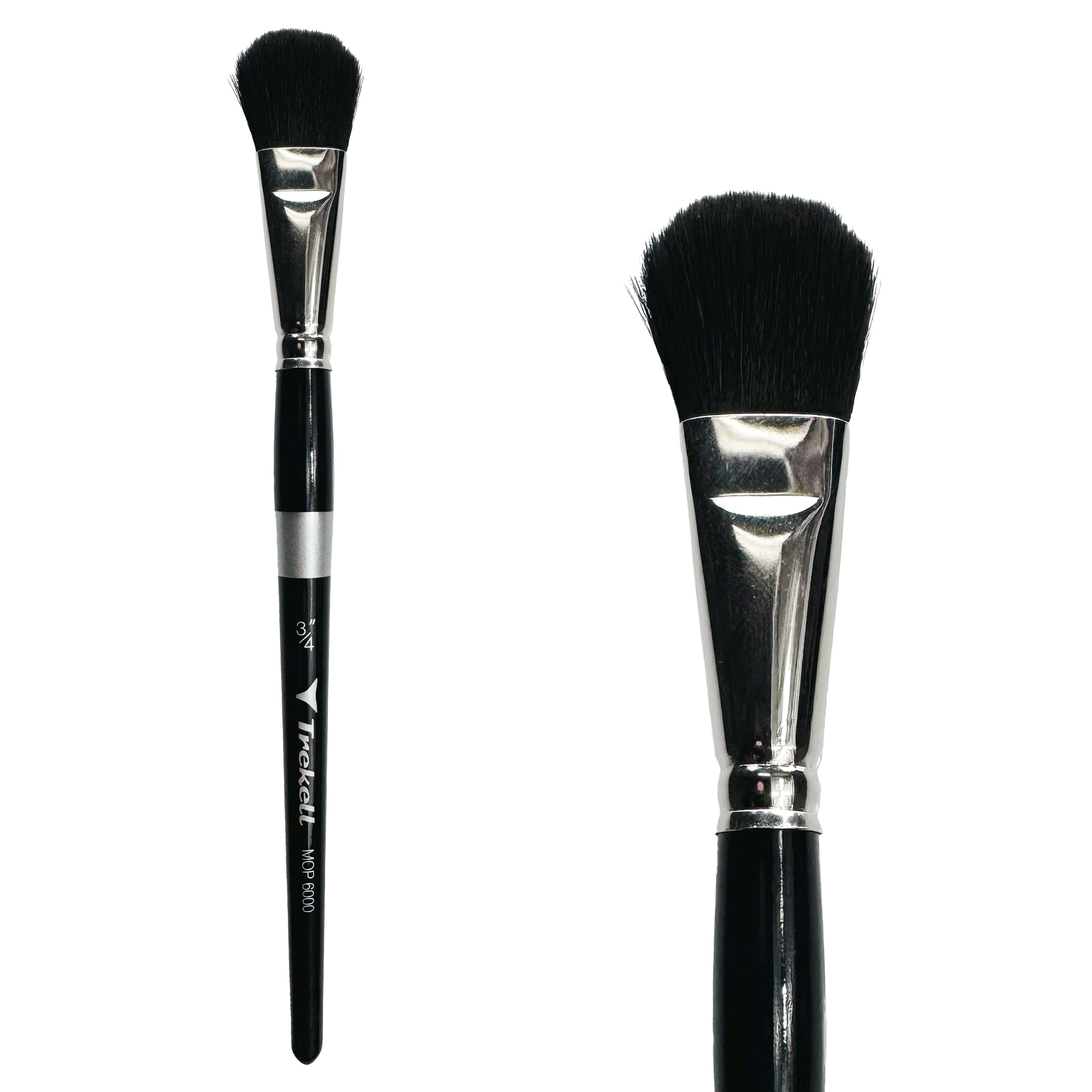 Trekell Mop Short Handle Artist Brush - Size 3/4" Oval Mop