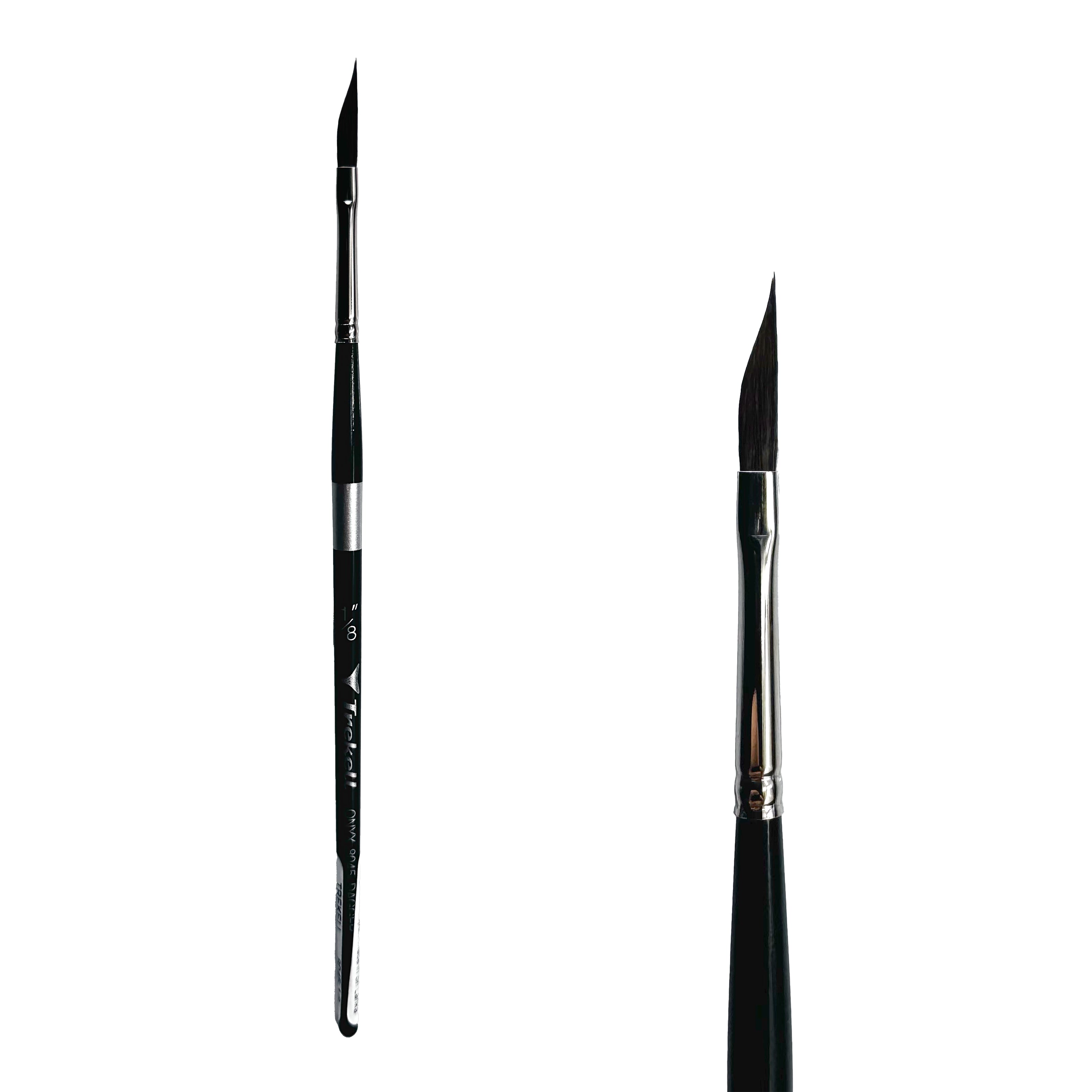 Trekell Onyx Synthetic Squirrel Short Handle Artist Brush - Size 1/8" Dagger
