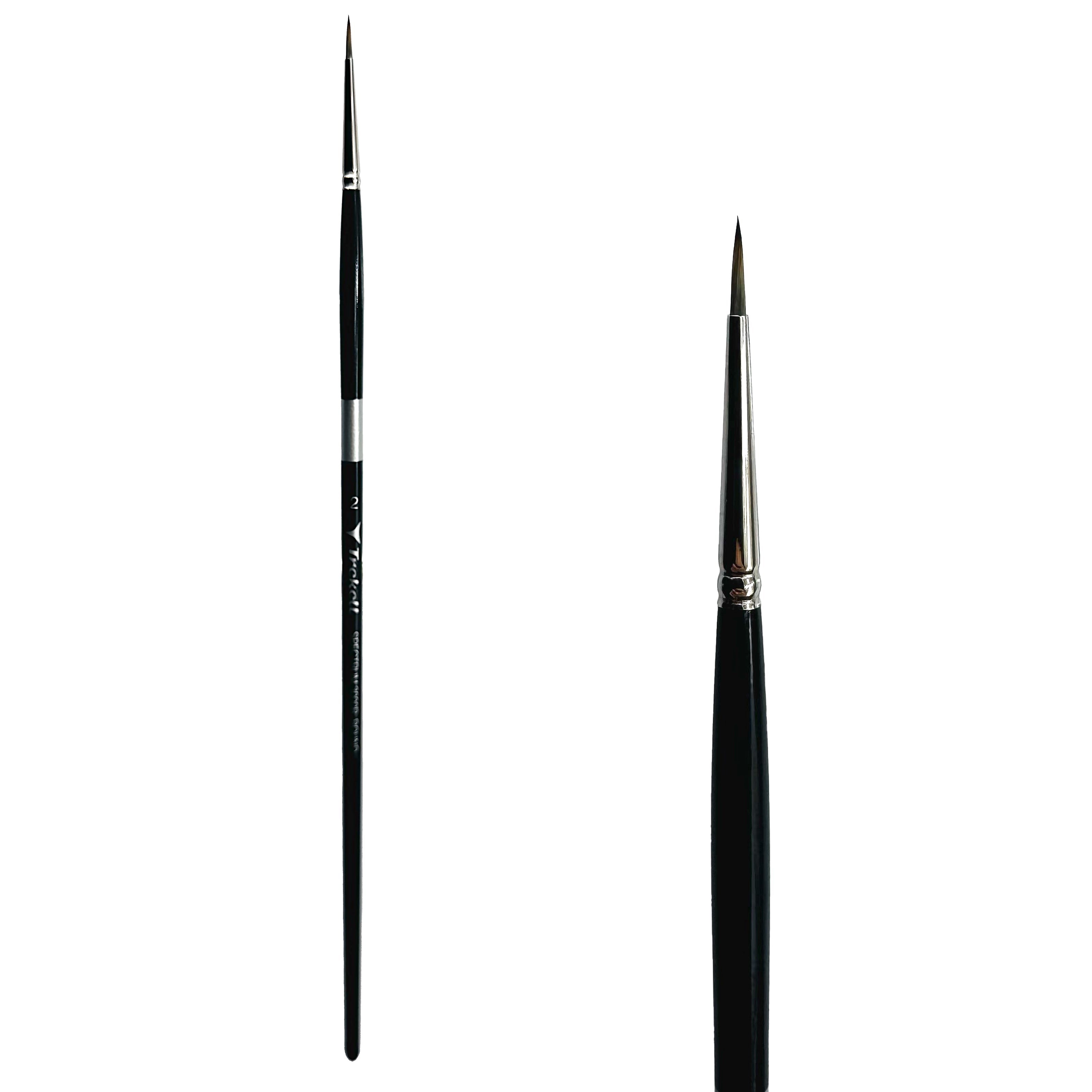 Trekell Spectrum Long Handle Artist Brush - Size #2 Round
