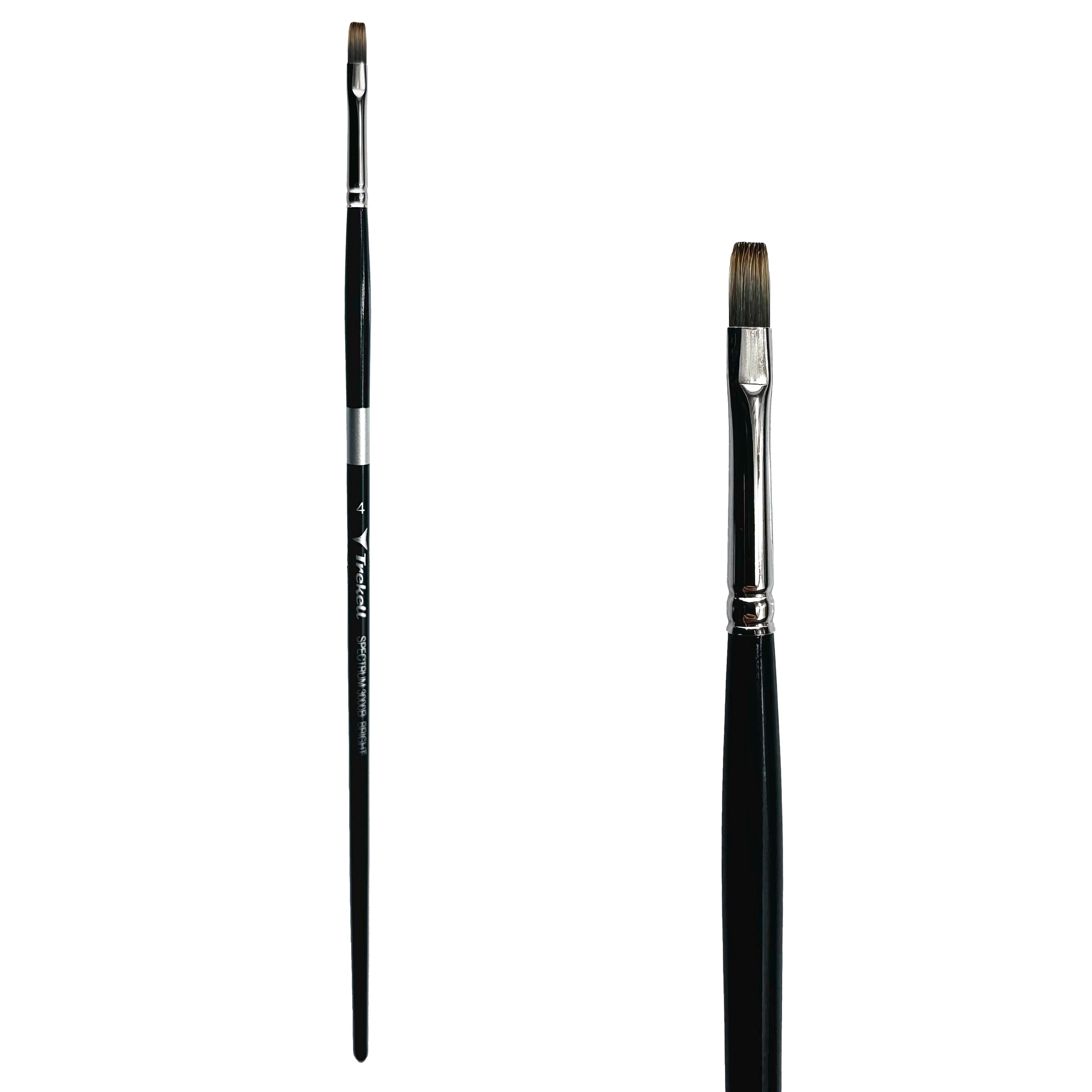 Trekell Spectrum Long Handle Artist Brush - Size #4 Bright