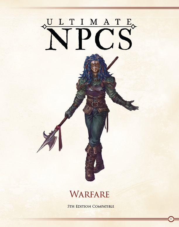 Ultimate NPCs: Warfare Hardcover (5E)