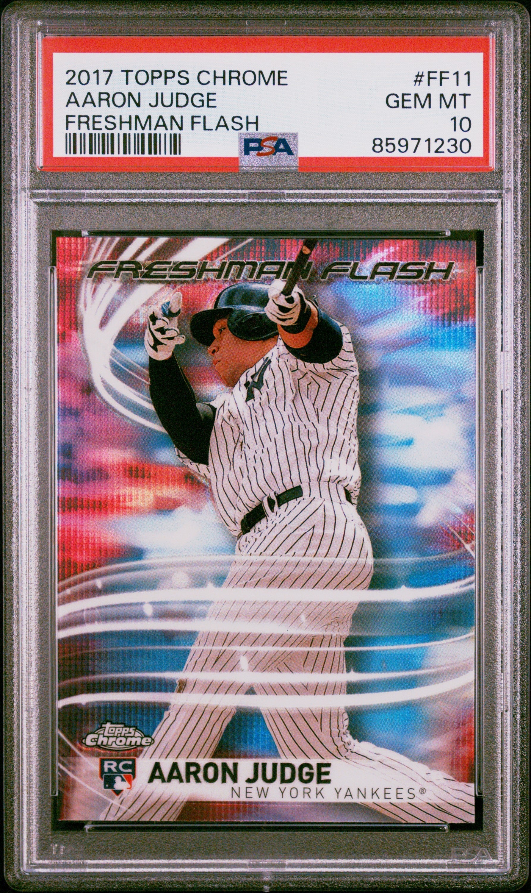 aaron judge rookie card graded Graded 2017 Topps Chrome Aaron Judge #FF11 Freshman Flash Rookie RC Ba