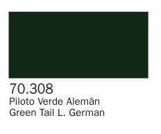 Vallejo 308 17ml Bottle Green Tail Light Panzer Aces (6/Bx)