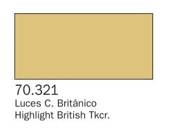 Vallejo 321 17ml Bottle Highlight British Tankcrew Panzer Aces (6/Bx)