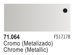 Vallejo 71064 17ml Bottle Metallic Chrome Model Air (6/Bx)