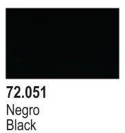 Vallejo 72051 18ml Bottle Black Game Color (6/Bx)