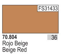 Vallejo 804 17ml Bottle Beige Red Model Color (6/Bx)