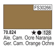 Vallejo 824 17ml Bottle German Camouflage Orange Ochre Model Color (6/Bx)