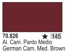 Vallejo 826 17ml Bottle German Camouflage Medium Brown Model Color (6/Bx)