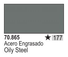 Vallejo 865 17ml Bottle Oily Steel Model Color (6/Bx)