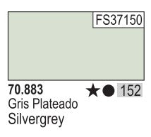Vallejo 883 17ml Bottle Silver Grey Model Color (6/Bx)