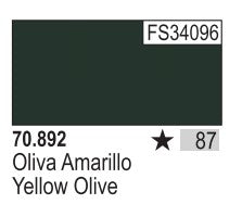 Vallejo 892 17ml Bottle Yellow Olive Model Color (6/Bx)
