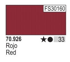 Vallejo 926 17ml Bottle Red Model Color (6/Bx)