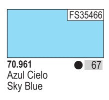 Vallejo 961 17ml Bottle Sky Blue Model Color (6/Bx)