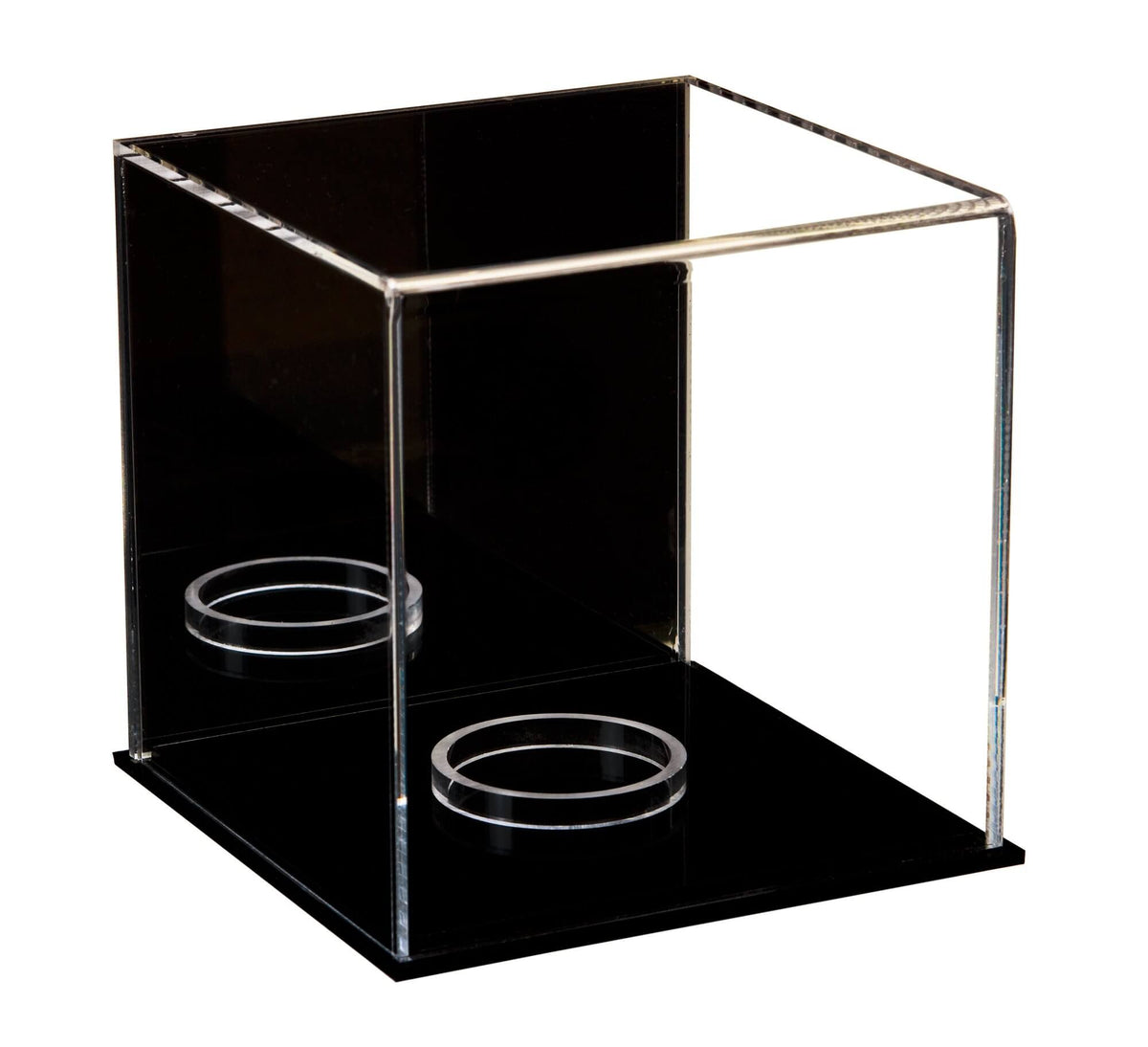 Versatile Acrylic Display Cases with Double Sheet Base with Mirror Case