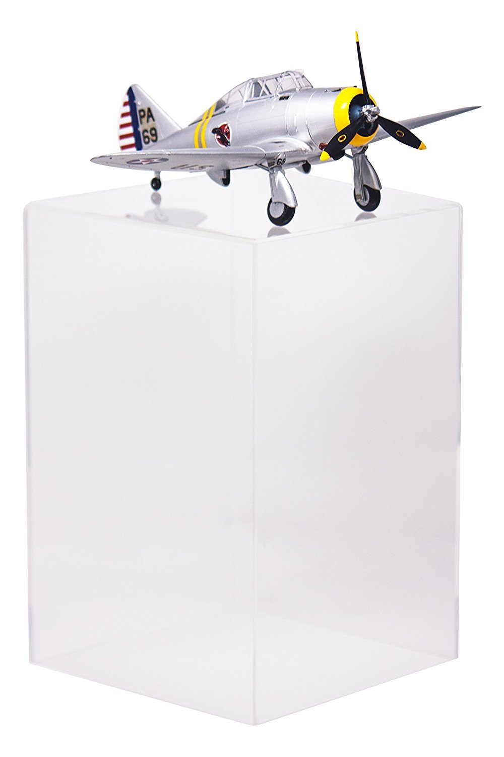 Versatile Acrylic Display Cases with Double Sheet Base with Mirror Case