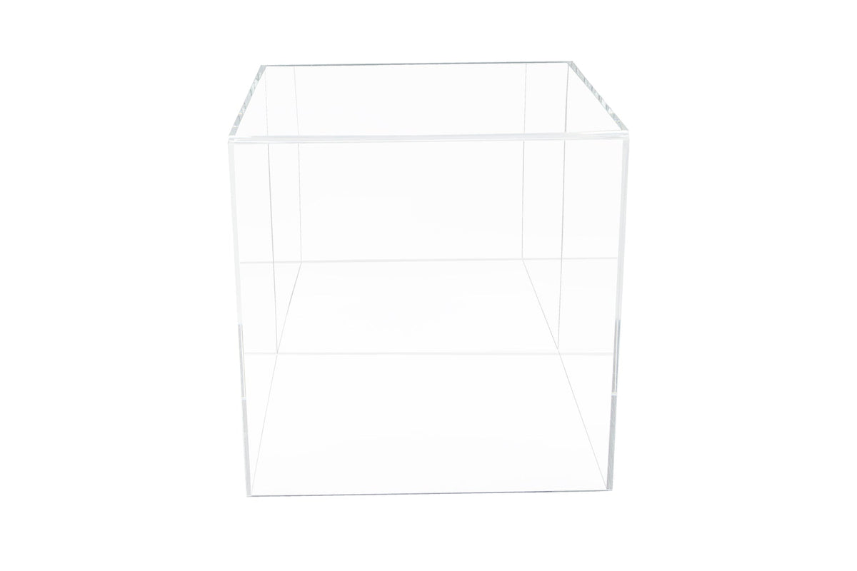 Versatile Acrylic Display Case, Cube, Dust Cover or Riser 8" x 8" x 8" (A059/V32)
