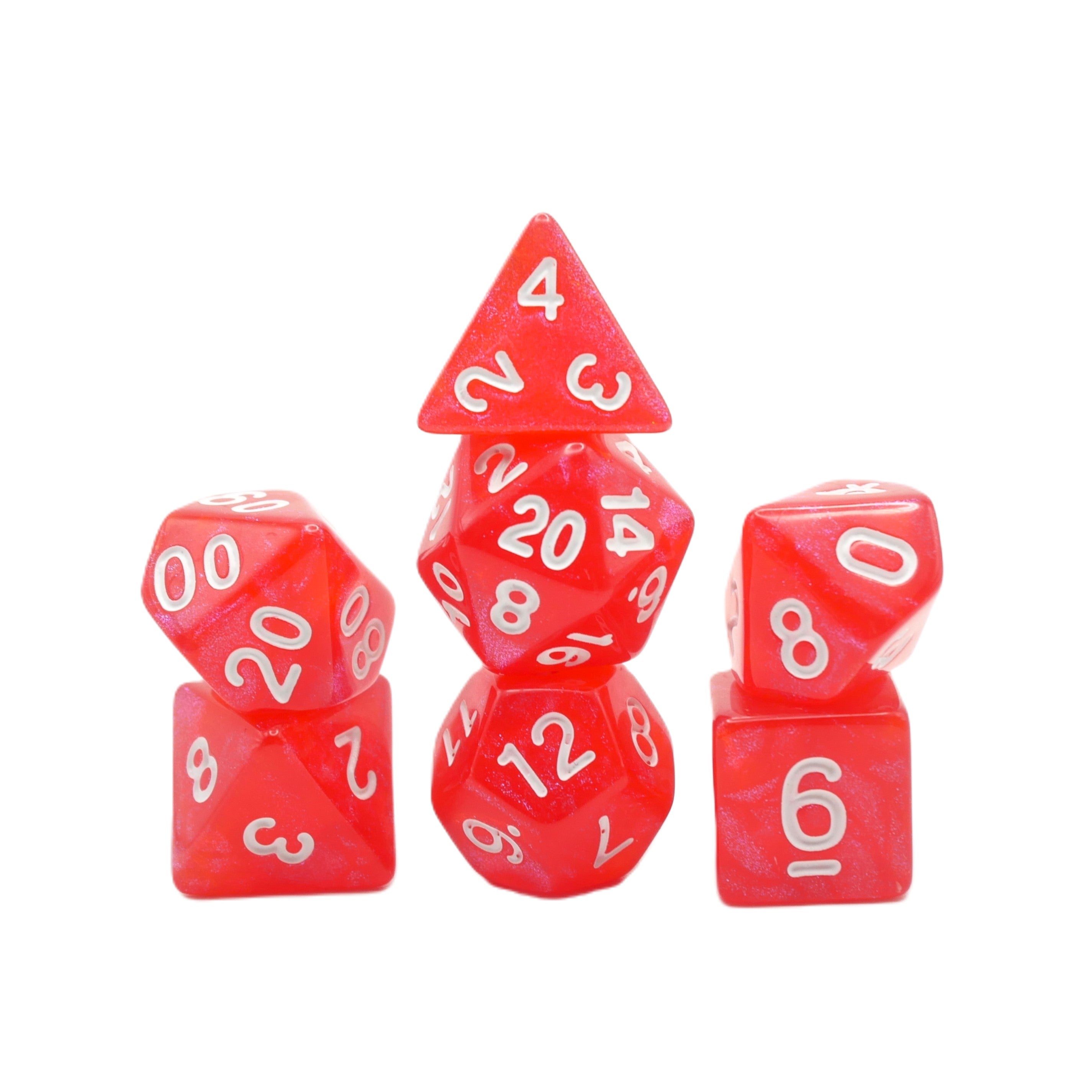 Voltorb's Shell - 7 Piece DnD Dice Set | Acrylic RPG Gaming Dice