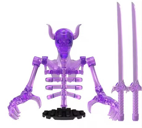 Purple Spirit Armor Warrior Custom Minifig