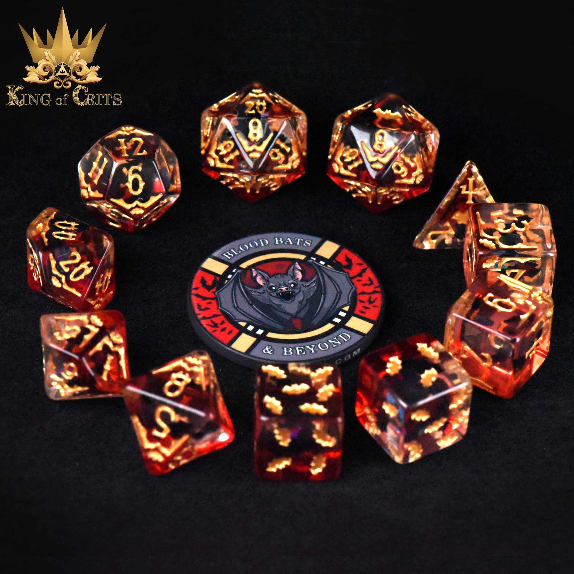 Blood Bats & Beyond 11 Dice Set