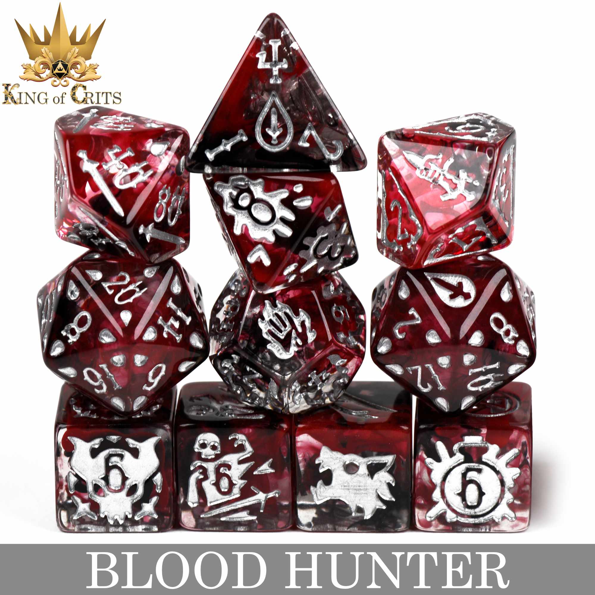 Blood Hunter 12 Dice Set