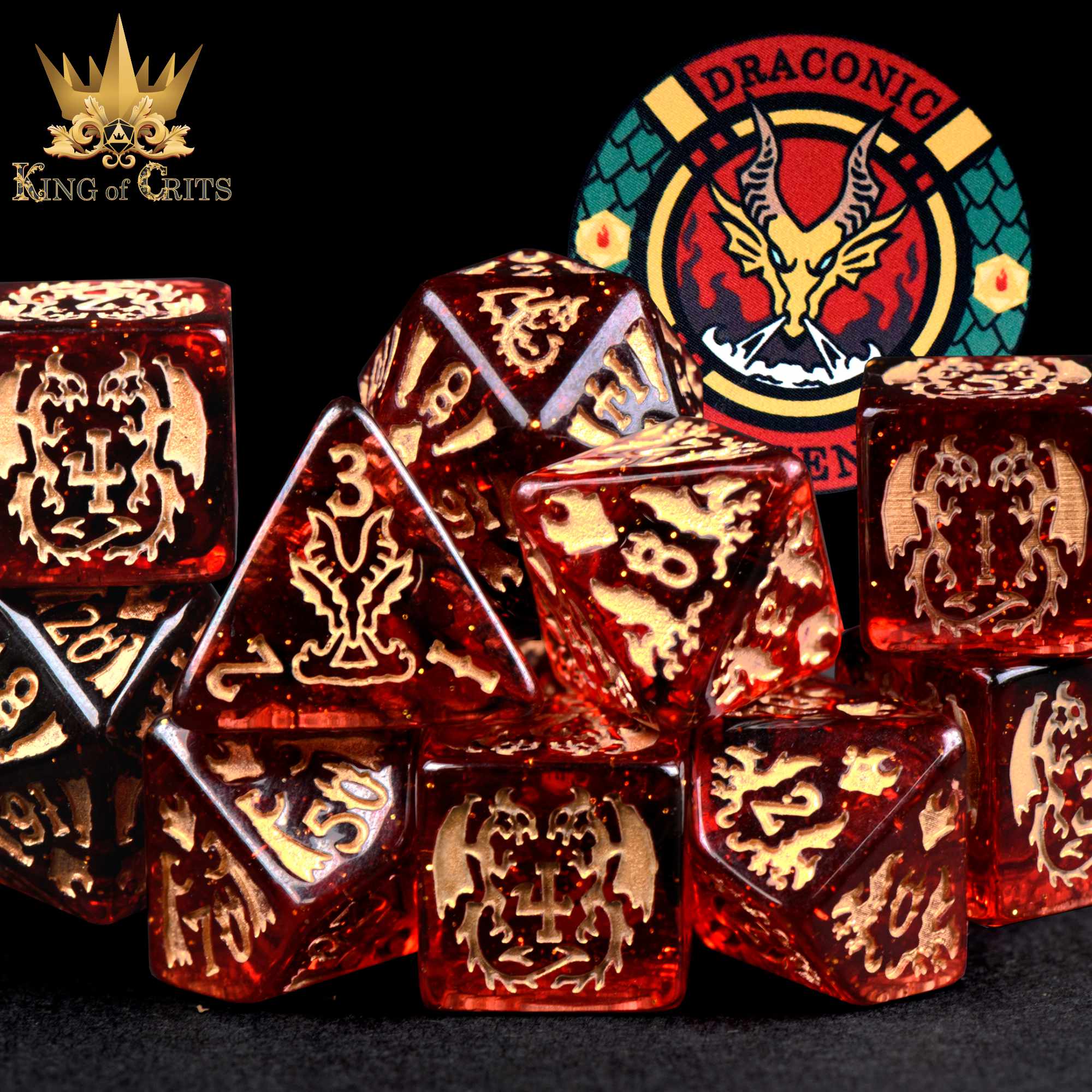 Draconic Descent 11 Dice Set