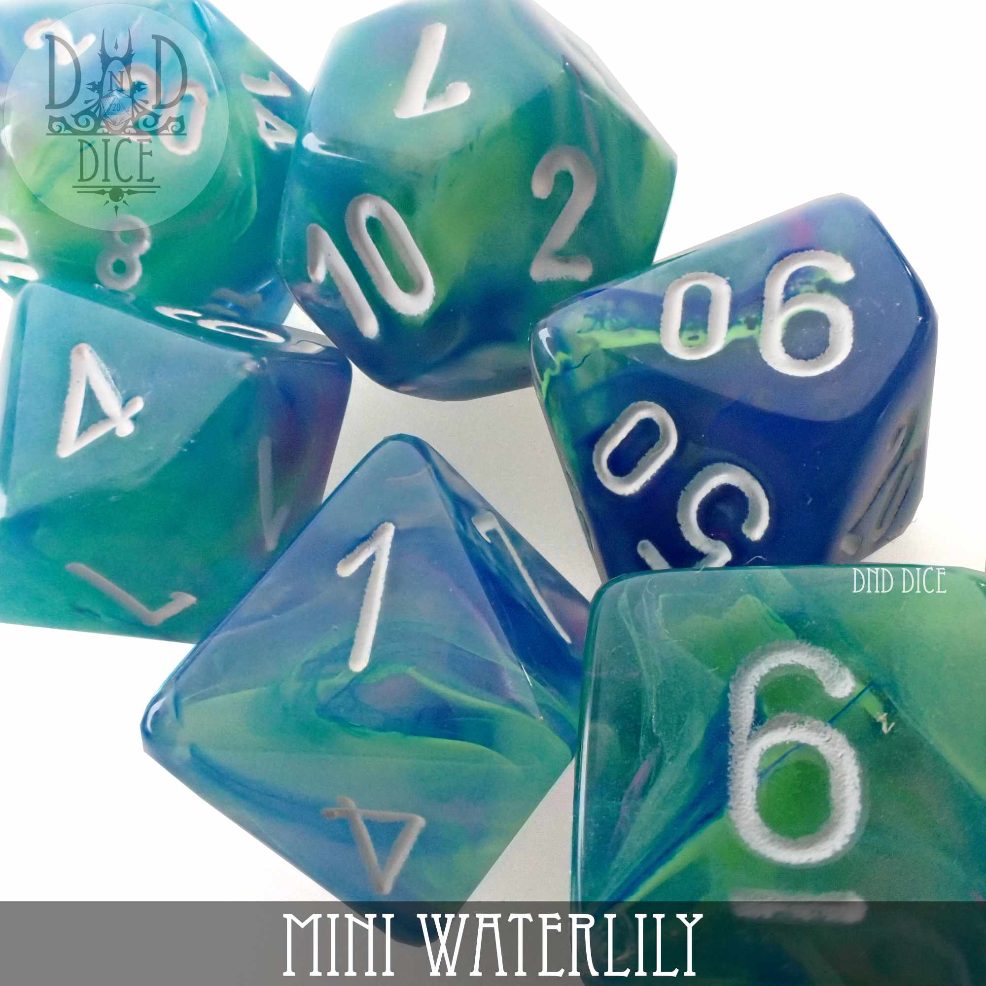 Mini Waterlily Dice Set (10mm)