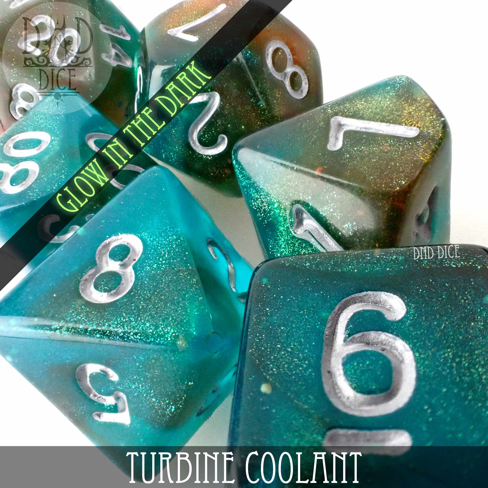 Turbine Coolant Glow in the Dark Dice Set