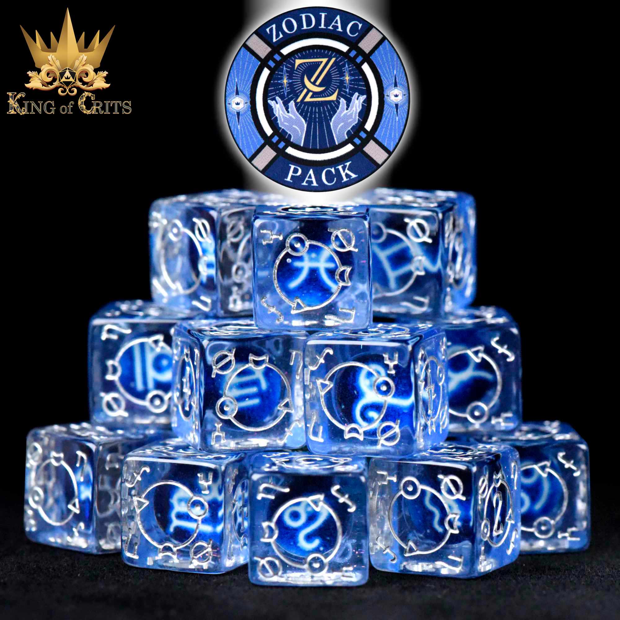 Zodiac Pack 12D6 Dice Set