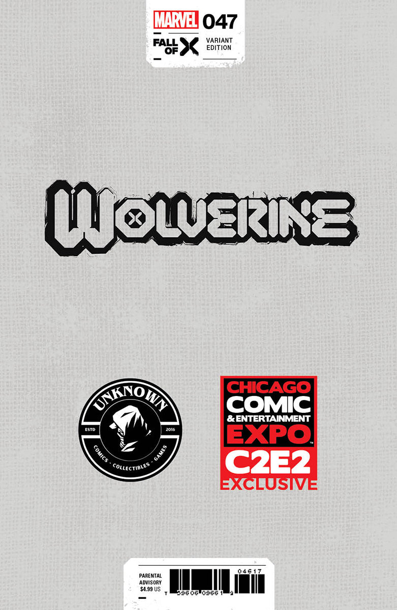 WOLVERINE #47 UNKNOWN COMICS MICO SUAYAN EXCLUSIVE VIRGIN C2E2 VAR (04/10/2024)