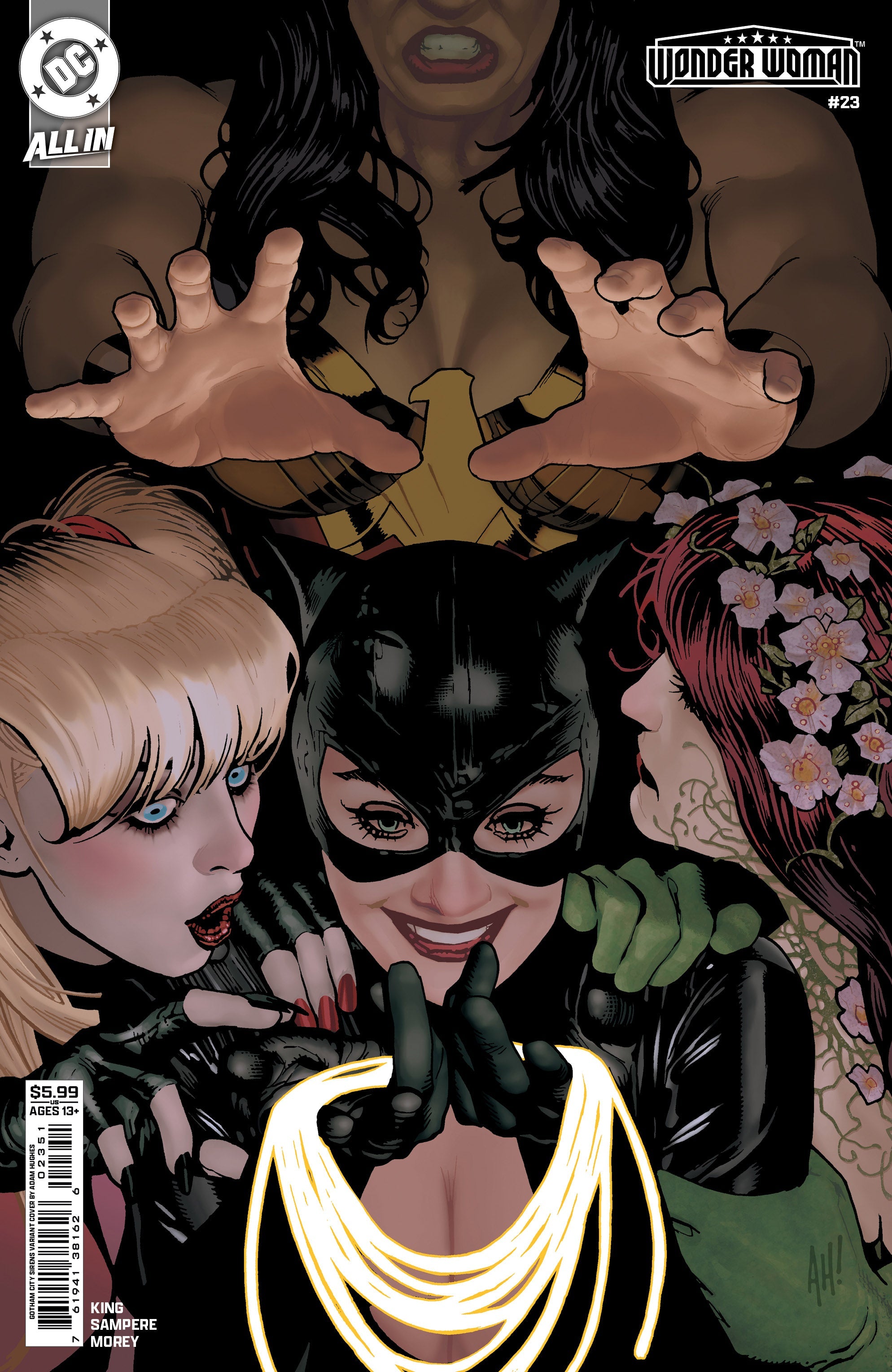 Wonder Woman #23 D Adam Hughes Gotham City Sirens Variant (07/16/2025) Dc