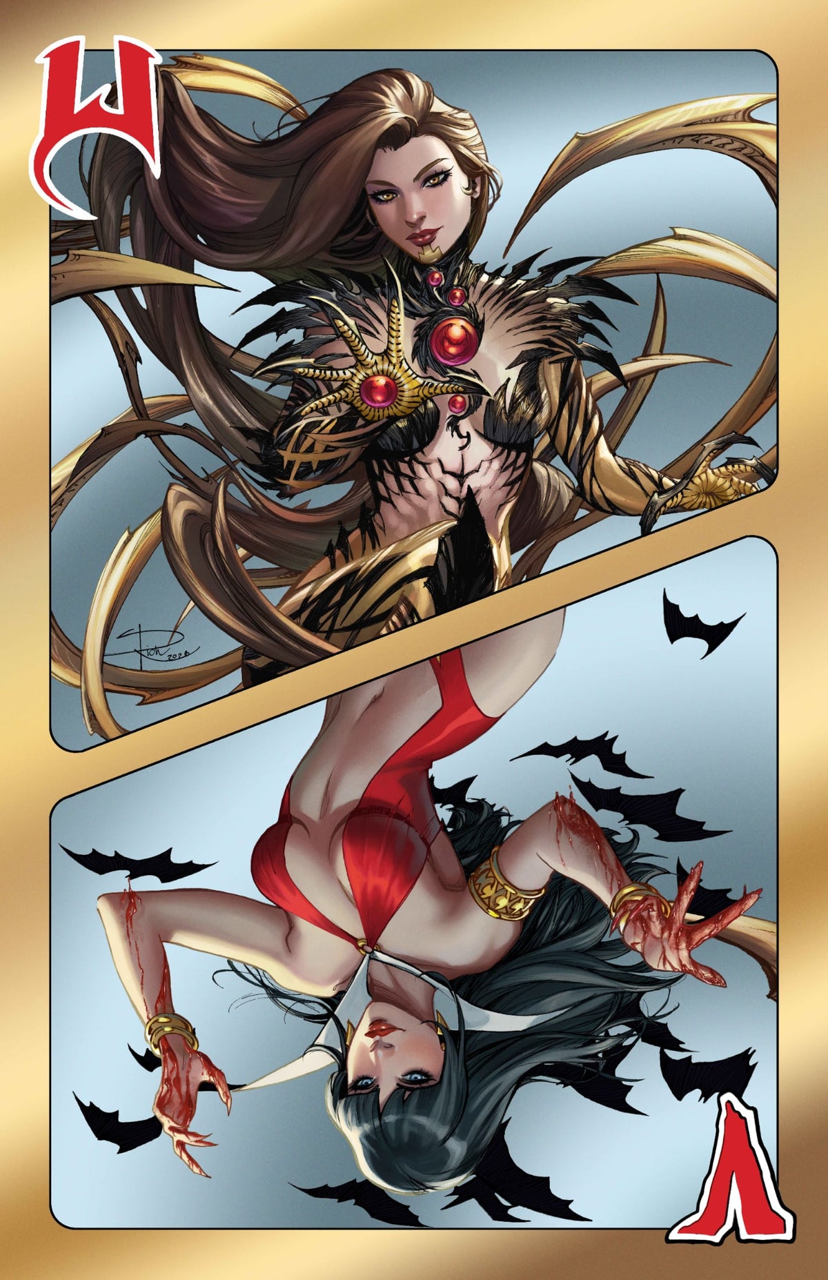 VAMPIRELLA X WITCHBLADE #1 SABINE RICH EXCLUSIVE VIRGIN (W) VAR (09/30/2026)