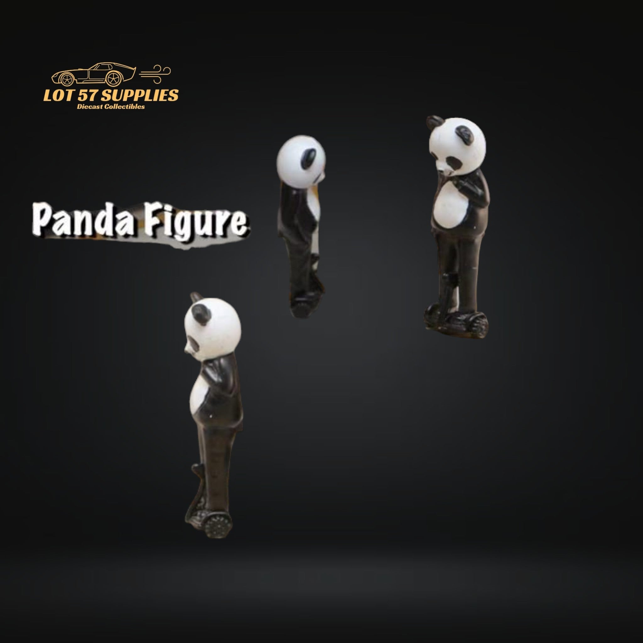 Street Weapon Panda Figure Riding Board 1:64