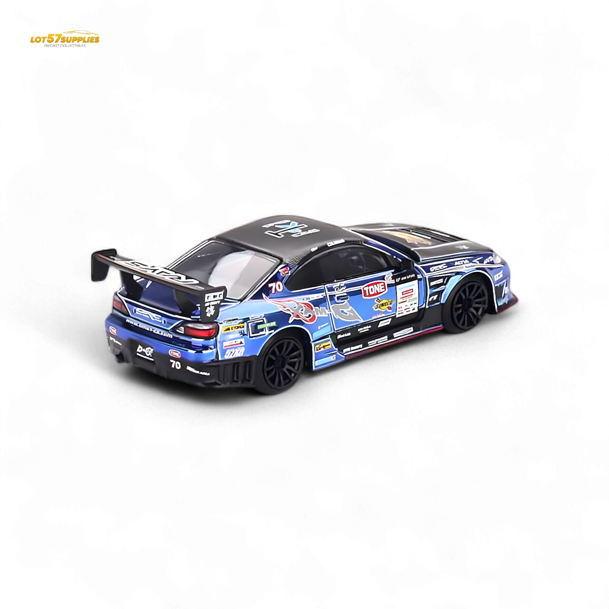 Mini-GT Nissan S15 Silvia D-MAX #70 Japan Exclusive #855 1:64