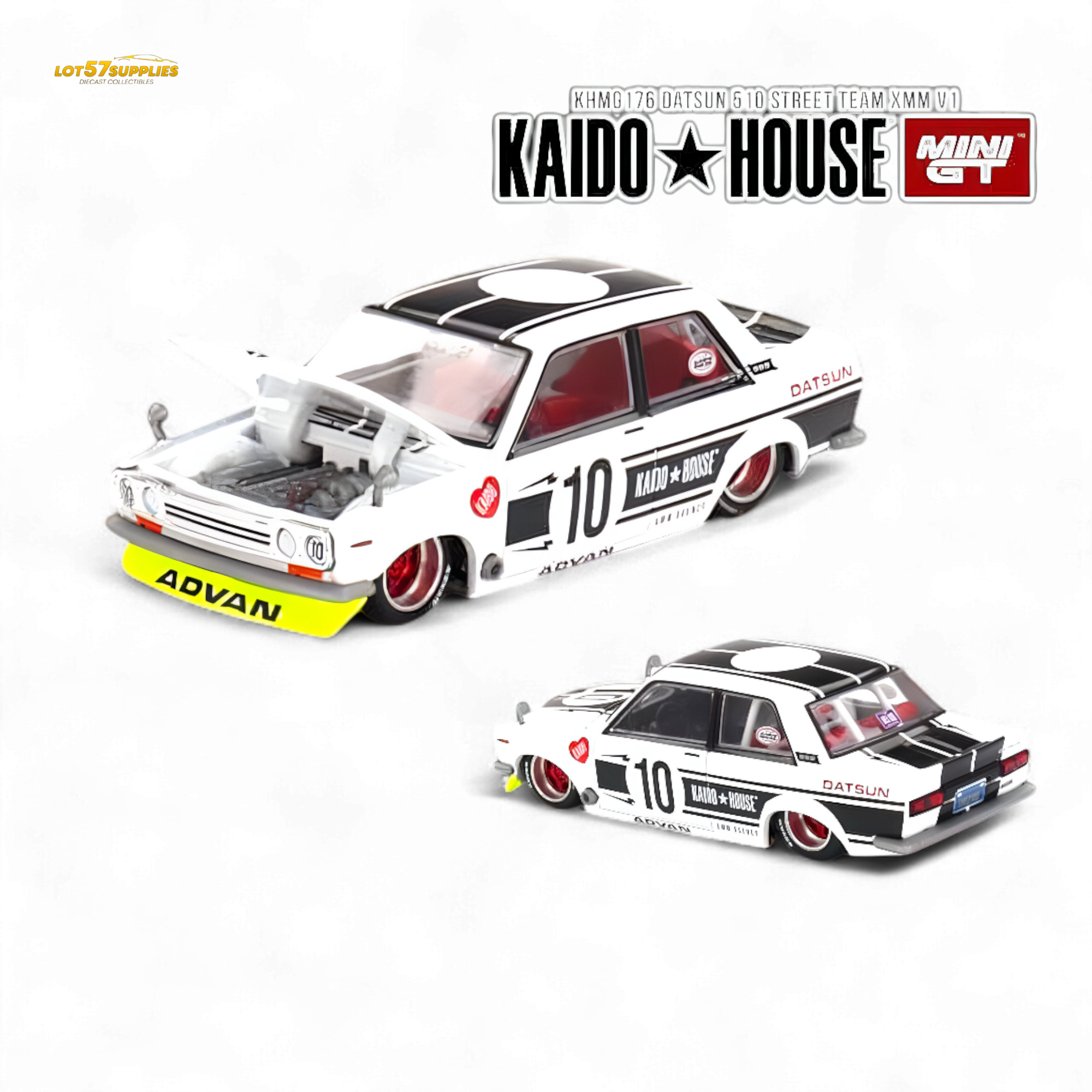 Kaido House Datsun 510 Street Team XMM V1 1:64