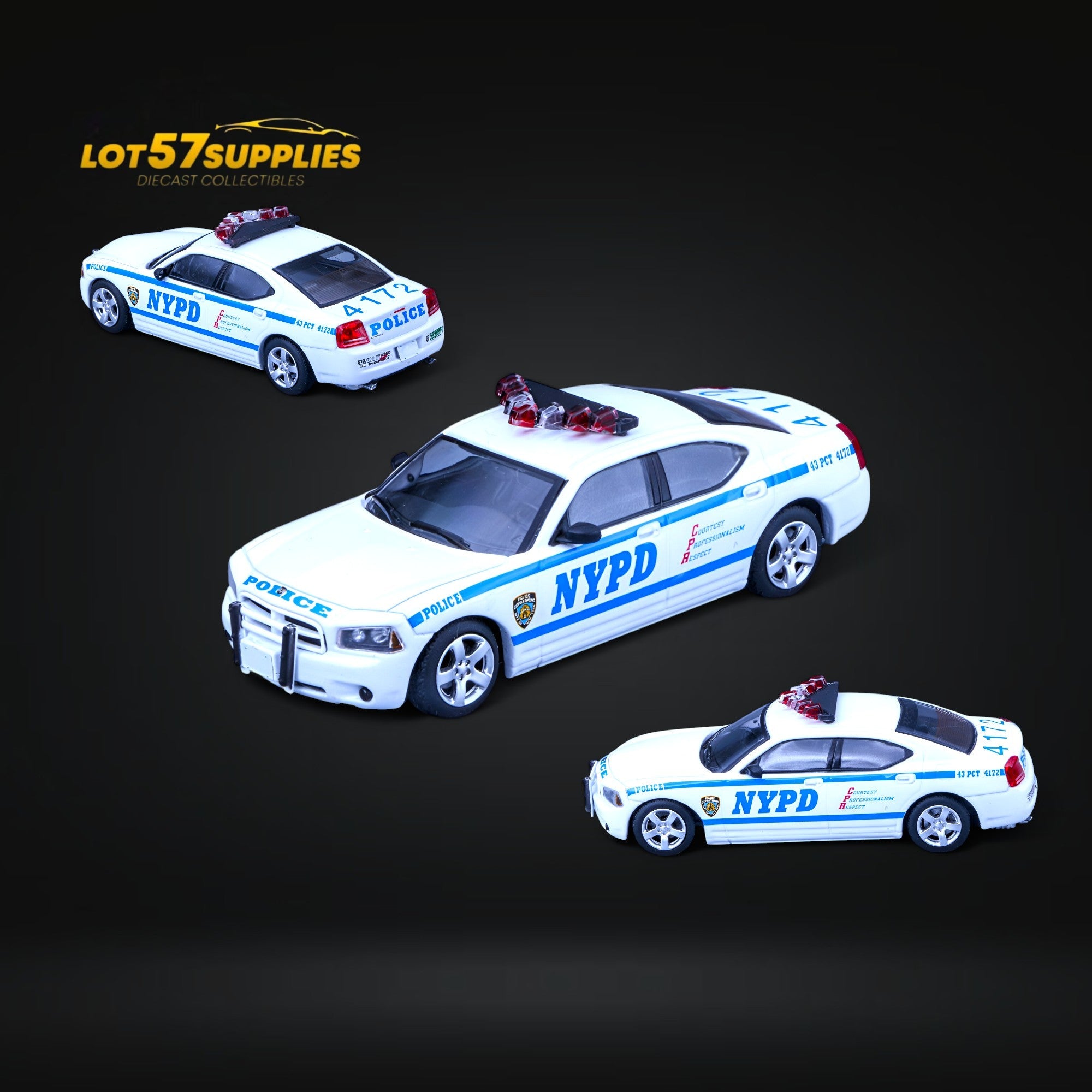 Rollin 2008 Dodge Charger New York City Police NYPD 1:64