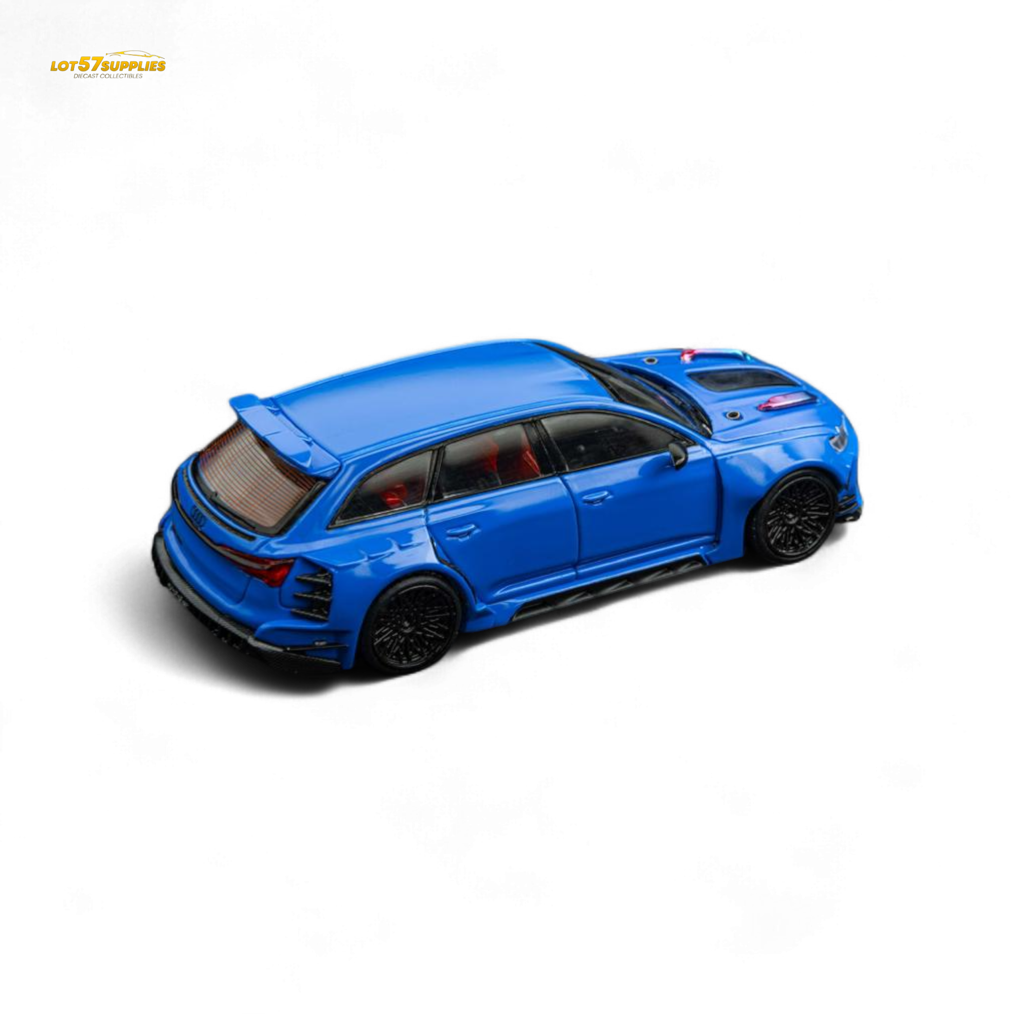 (Pre-Order) DCM Modified Audi RS6 Wagon Blue - Engine & Openable Hood 1:64